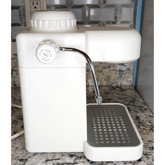 Krups White Espresso Mini 963 Cappuccino Maker Frother Machine With Accessories - Picture 10 of 16